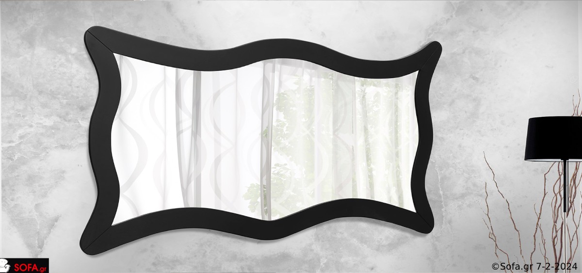 καθρεφτης μακρόστενος μαυρος 