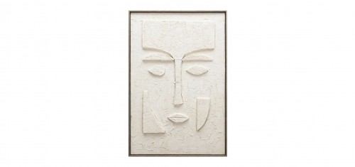 Πίνακας Ανάγλυφος Πρόσωπο σχήμα εκρού με κορνίζα  16-30151