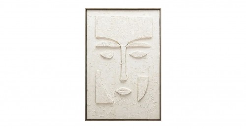 Πίνακας Ανάγλυφος Πρόσωπο σχήμα εκρού με κορνίζα  16-30151