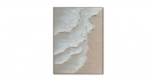 Πίνακας Αφηρημένο Χάλκινο/Εκρού  με κορνίζα16-30132 