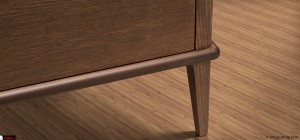 λεπτομέρεια ποδιού μπουφέ Terra μοντέρνος ξύλινος μπουφές design επίπλου