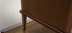 πλαϊνή λεπτομέρεια μπουφέ Terra μοντέρνο έπιπλο τραπεζαρίας με καθαρές γραμμές