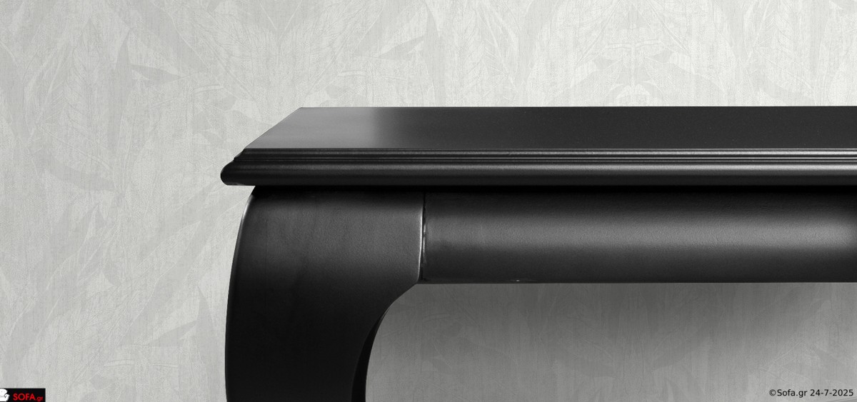 Επιπλο υποδοχής σε μπαρόκ γραμμή, μαύρη λάκα