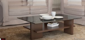 τραπεζάκι με γυαλί