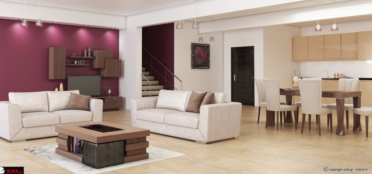 μοντέρνα επίπλωση σαλονιού
