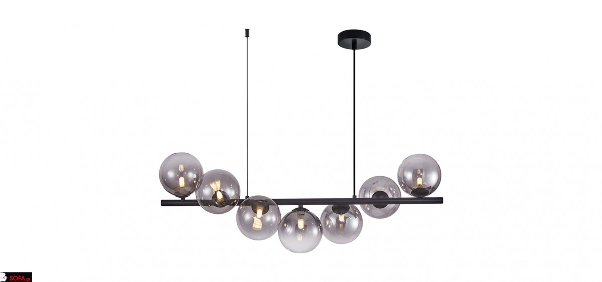 Πολύφωτο-Κρεμαστό Φωτιστικό - WAVE-7S-BL