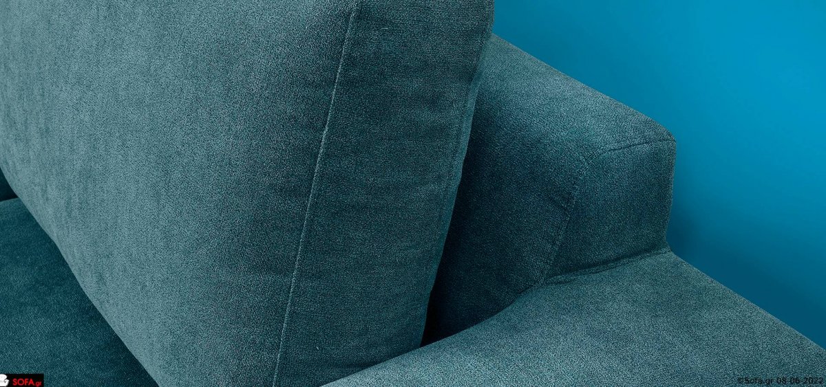 Γωνία καναπές με καραμέλες αμφίπλευρης τοποθέτησης 2 τεμαχίων και μασίφ σκελετό από ξύλο οξιάς.