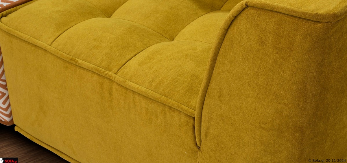 πολύχρωμος καναπές σε πέντε κομμάτια