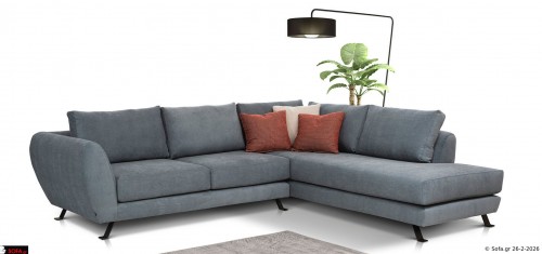 Γωνιακός καναπές Σύμβολο Black Edition