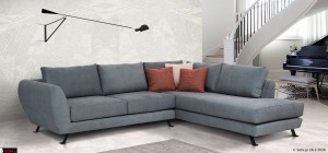 Γωνιακός καναπές Σύμβολο Black Edition με μαύρα μεταλλικά πόδια – μοντέρνος premium καναπές σαλονιού ελληνικής κατασκευής