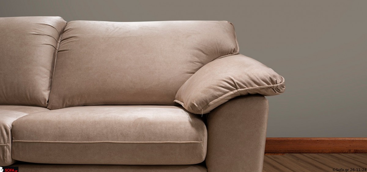 Κλασικός καναπές γωνία τριών τεμαχίων, σε κόκκινο χρώμα. Καναπές στις καλύτερες τιμές της αγοράς.