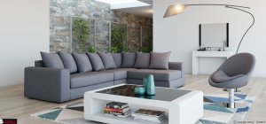 Γωνιακός καναπές Best Plus
