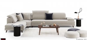 Καναπές σε μεγάλες διαστάσεις με αφαιρούμενο ύφασμα