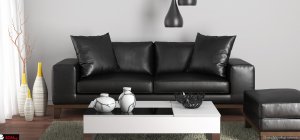 Τριθέσιος Καναπές Minimal metal