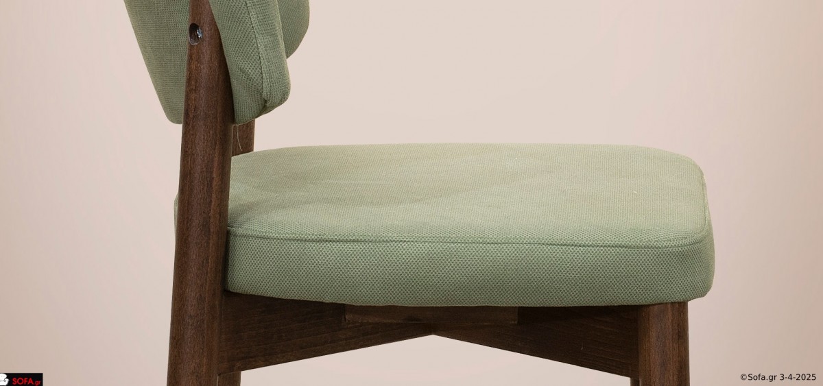 καρέκλα με μαλακή πλάτη και κάθισμα και μασίφ ξύλο οξιάς
