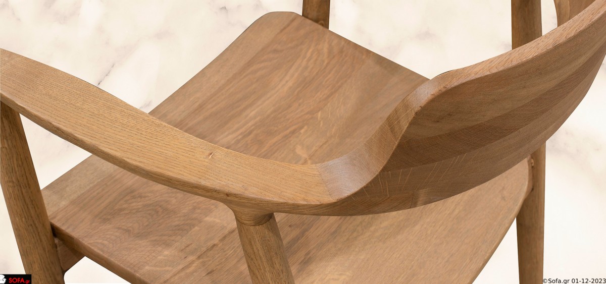 Τραπεζαρία Wave οβάλ τραπεζαρία με κυματιστή βάση