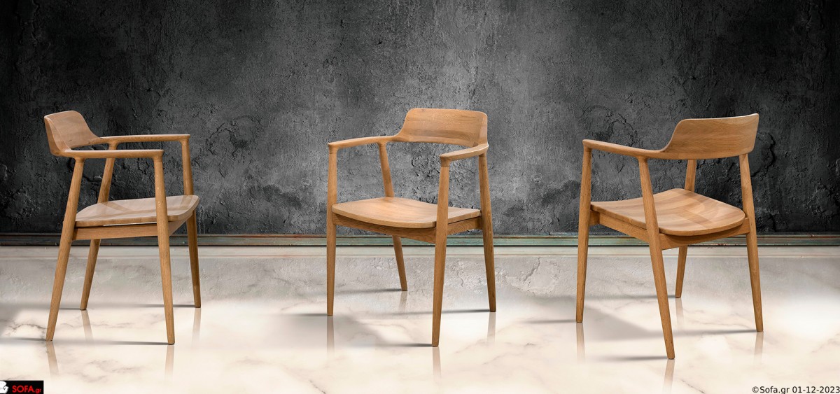 Τραπεζαρία Wave οβάλ τραπεζαρία με κυματιστή βάση