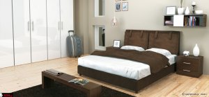 Κρεβάτι ντυμένο Λυδία