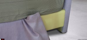 Κρεβάτι ντυμένο Lida