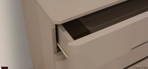 Συρτάρι σε μπέζ λάκα