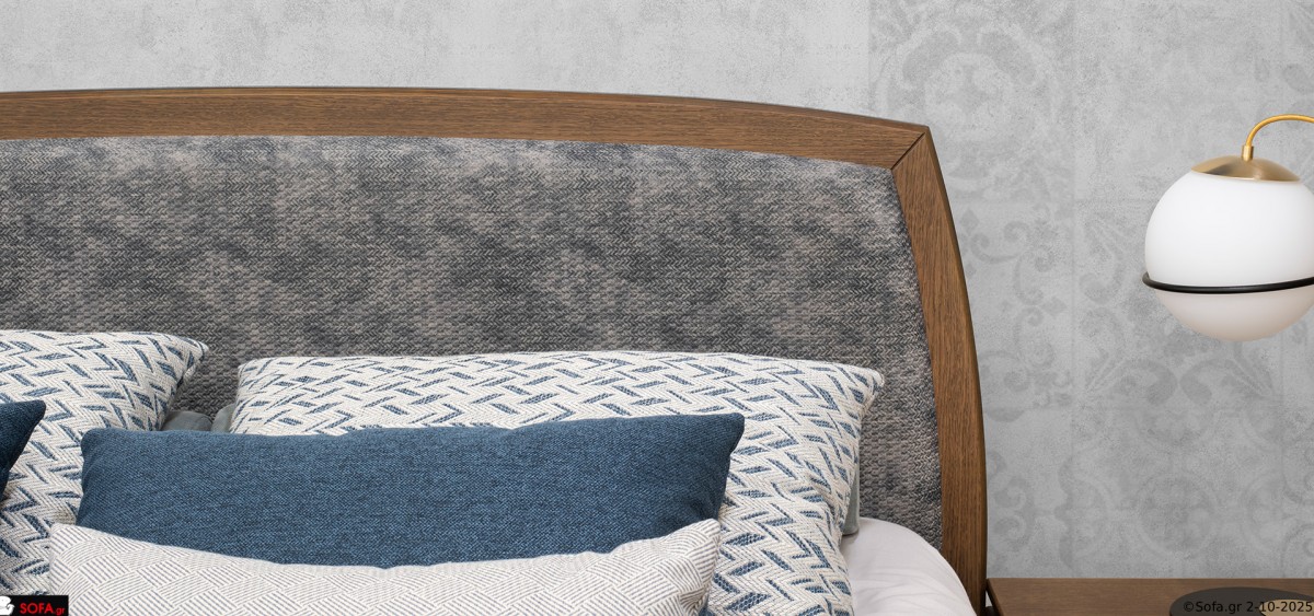 χειροποίητη κρεβατοκάμαρα Open με ξύλινο κρεβάτι, κομοδίνο και συρταριέρα σε μοντέρνο στυλ