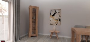 Κρυσταλιέρα μονόφυλλη Ronda μοντέρνα κρυσταλιερα για διακοσμητικα με ποιοτικη κατασκευη για μικρο χωρο