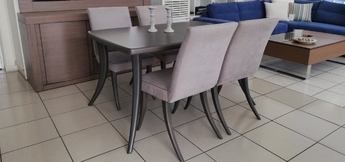 Τραπεζαρία Plaza με 4 καρέκλες - Ετοιμοπαράδοτη