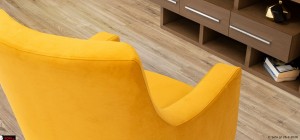 Σχεδιαστική λεπτομέρεια πλάτης πολυθρόνας Magic με minimal γραμμή και ποιοτική ταπετσαρία, ιδανική για μοντέρνα διακόσμηση σαλονιού