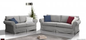 Σαλόνι σετ σε κλασική ρομαντική γραμμή με ύφασμα αποσπώμενο