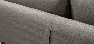 Πλάτη διθέσιου καναπέ Σύλβια με εργονομική στήριξη και υψηλής ποιότητας αποσπώμενο ύφασμα, χειροποίητη κατασκευή με σκελετό από μασίφ οξιά και θαλάσσιο κόντρα πλακέ, με 15ετή εγγύηση