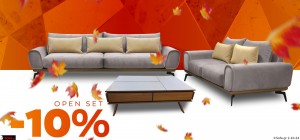 Σαλόνι Open & τραπεζάκι Open