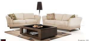 Νεοκλασσικό σαλόνι με πούπουλο και αλέκιαστο ύφασμα