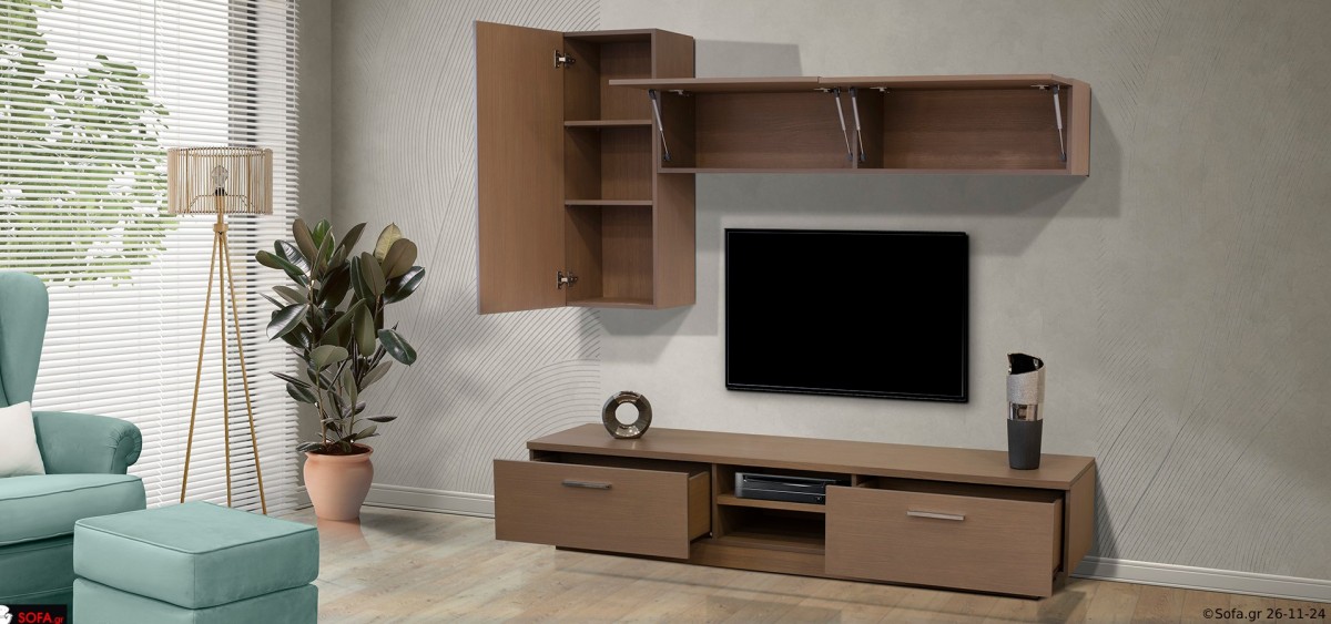 Μοντέρνα σύνθεση προσφοράς με ντουλάπια τοίχου