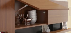 Επιτοίχο ντουλάπι αποθήκευσης με άνοιγμα προς τα επάνω