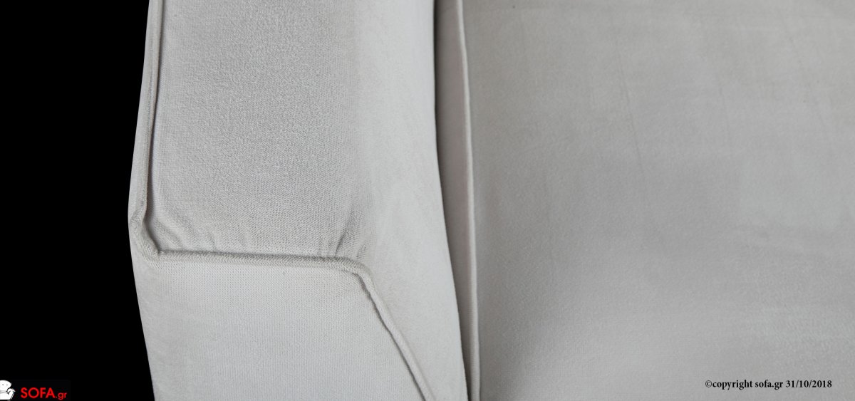 οικονομικό σαλόνι, τριθέσιου και διθέσιου καναπέ σε ανοιχτόχρωμο αποσπώμενο ύφασμα