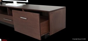 Βαθύ συρτάρι σύνθεσης Βάση σύνθεσης με μεγάλο συρτάρι αποθήκευσης σε καφέ απόχρωση