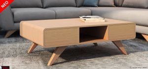 τραπεζάκι σαλονού North Mοντέρνο τραπεζάκι σαλονιού με ψηλά πόδια και συρτάρια