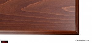 Καπάκι οξιάς τραπεζιού Πρότυπο Καπάκι απο καπλαμά οξιάς σε καφέ χρώμα με σκαλίσματα