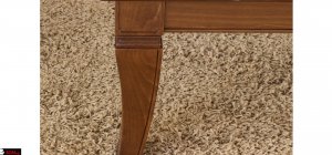 Καμπυλωτό ποδαράκι πρότυπο τραπεζάκι σαλονιού κλασσικό σε καπλαμά οξιάς