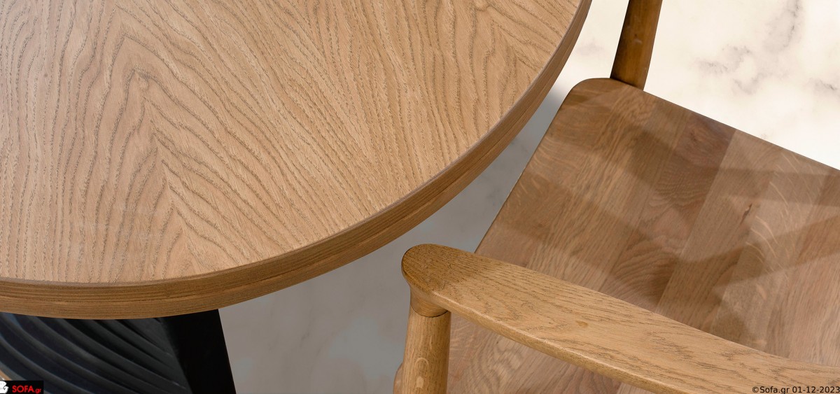 Τραπεζαρία Wave οβάλ τραπεζαρία με κυματιστή βάση