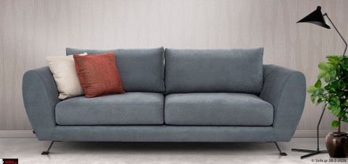 Τριθέσιος καναπές Σύμβολο Black Edition