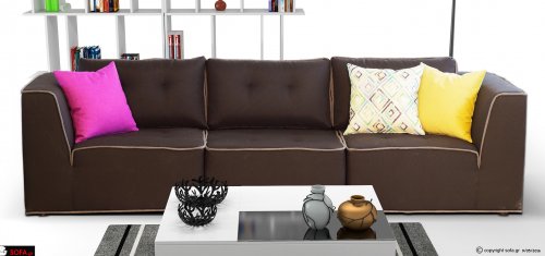 Τριθέσιος καναπές Carrera