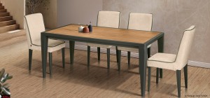 Τραπεζαρ΄΄ια σετ με λάκα και καρυδιά