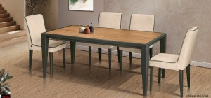 τραπέζι με λακα και καρυδιά 