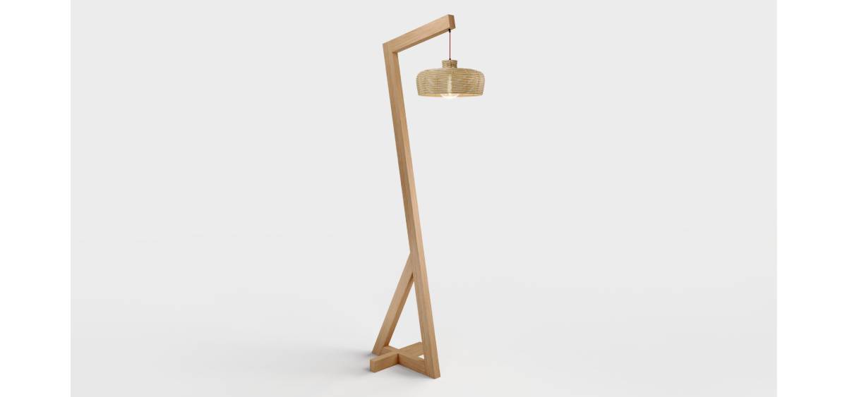 Floor Lamp Drako Rattan