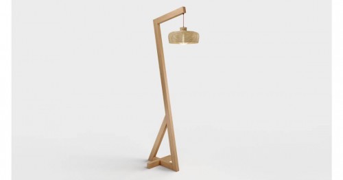 Φωτιστικό Δαπέδου Drako Rattan