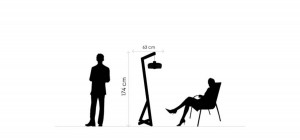 Φωτιστικό Δαπέδου Drako Rattan