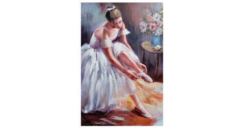 Πίνακας Μπαλαρίνα να βάζει πουέντ 