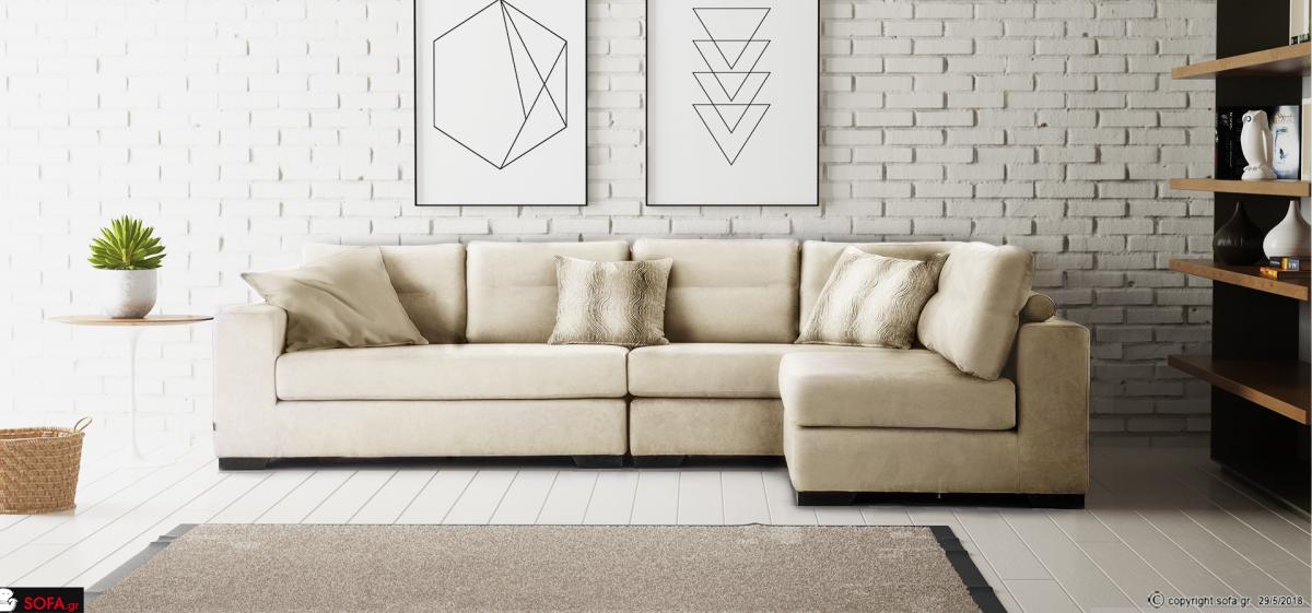 Γωνιακός καναπές αμφίπλευρος