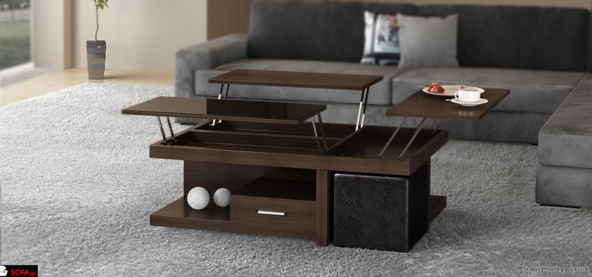 τραπεζάκι σε σερβιτόρους και σκαμπό